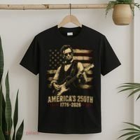 Abraham Lincoln Rocking Out for America's 250th Celebration T-Shirt thumb 2