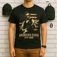 Abraham Lincoln Rocking Out for America's 250th Celebration T-Shirt thumb 6