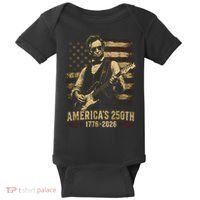 Abraham Lincoln Rocking Out for America's 250th Celebration Baby Bodysuit thumb 0