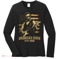 Abraham Lincoln Rocking Out for America's 250th Celebration Women's Long Sleeve Shirt thumb 0
