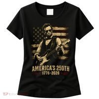 Abraham Lincoln Rocking Out for America's 250th Celebration Women's T-Shirt thumb 0