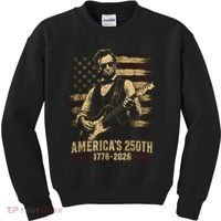 Abraham Lincoln Rocking Out for America's 250th Celebration Kids Sweatshirt thumb 0