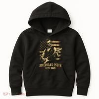 Abraham Lincoln Rocking Out for America's 250th Celebration Kids Hoodie thumb 0