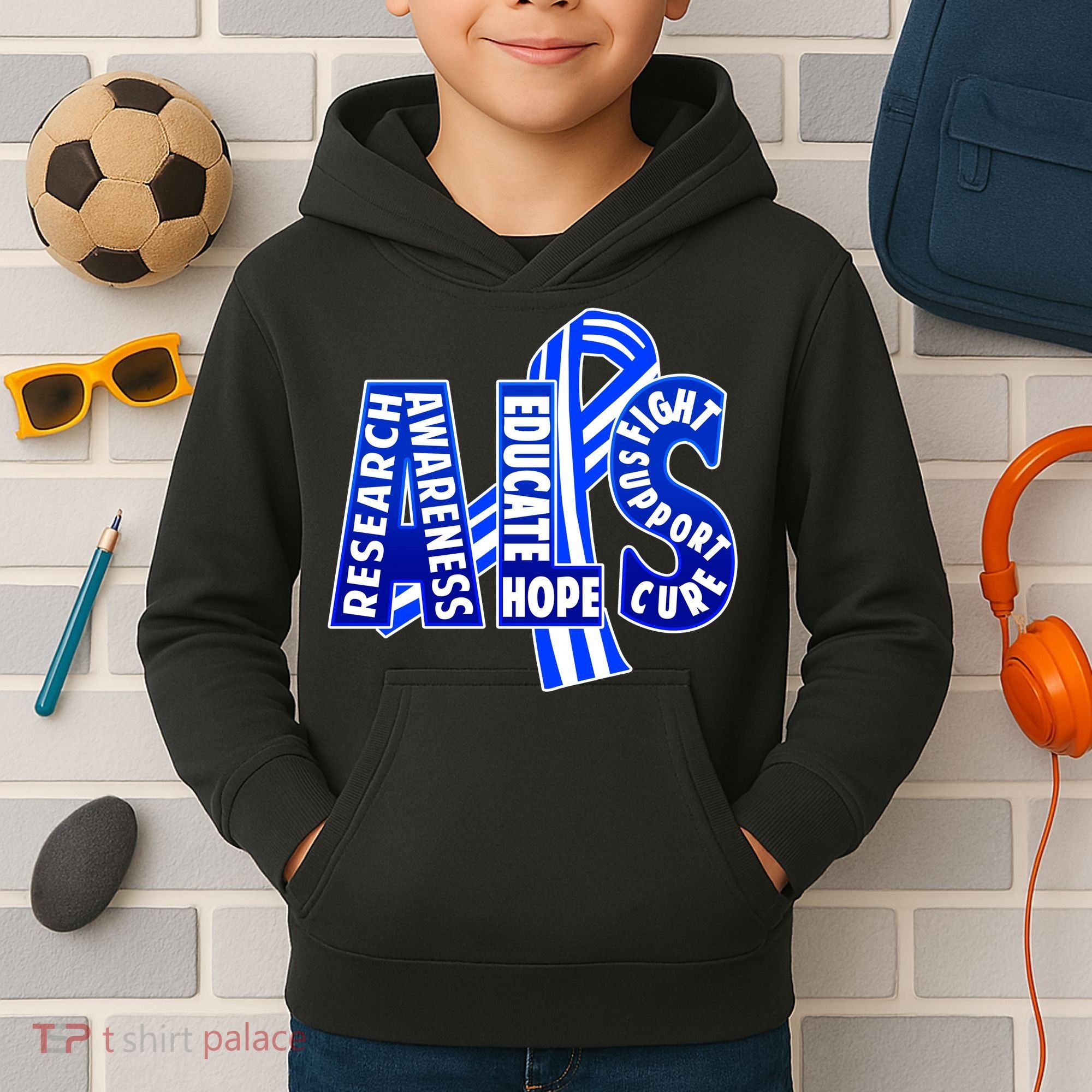 ALS Awareness Kids Hoodie