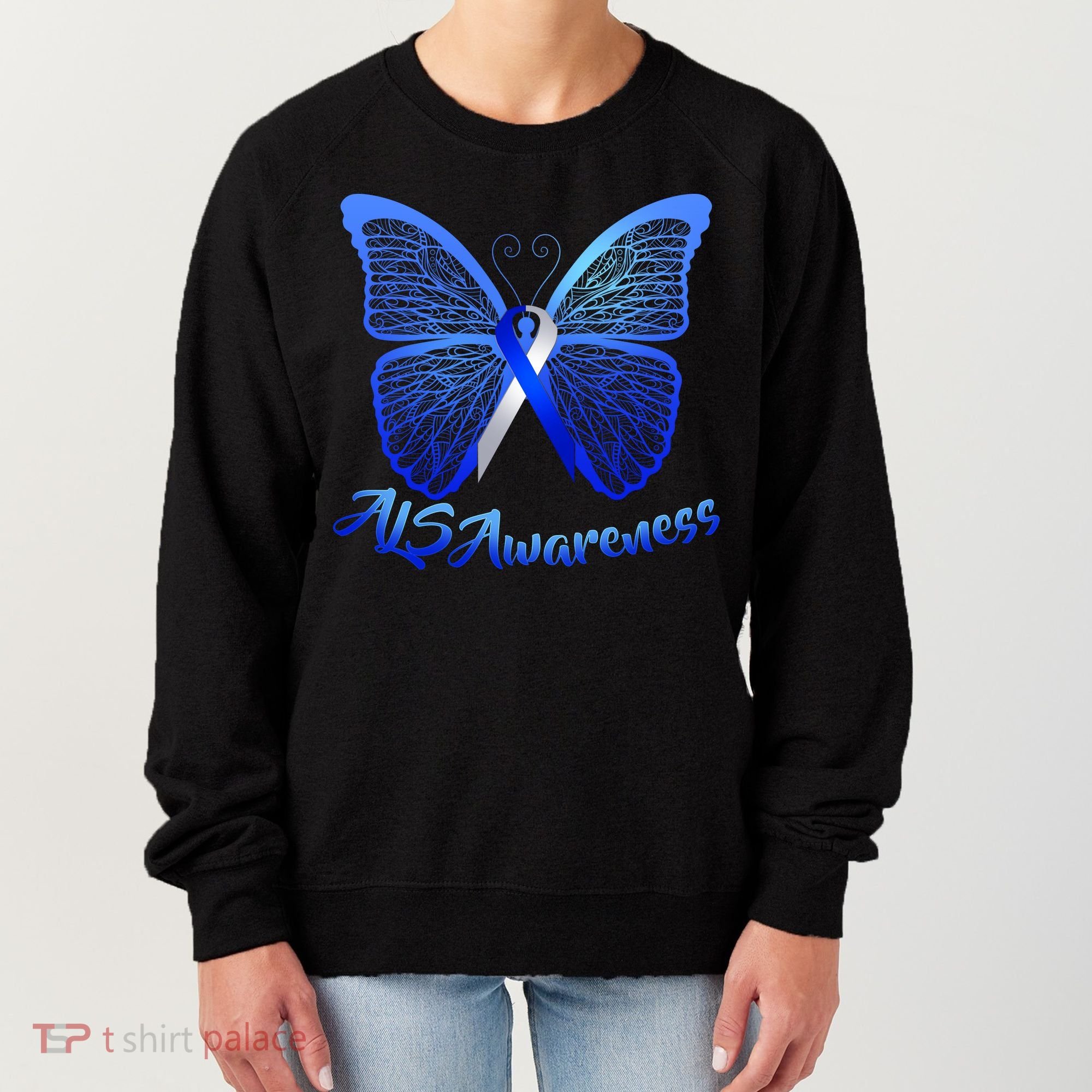 ALS Awareness Butterfly Women's Sweatshirt