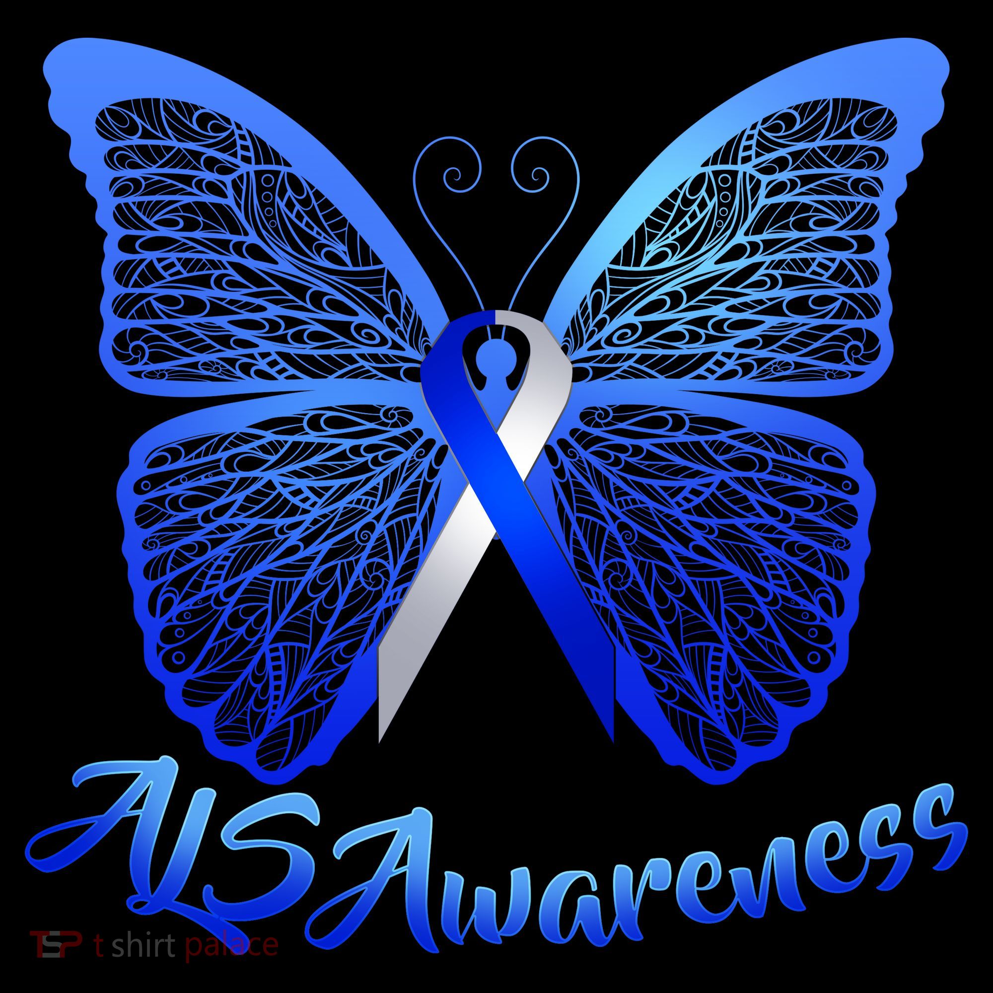 ALS Awareness Butterfly Backpack