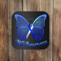 ALS Awareness Butterfly Coaster thumb 0