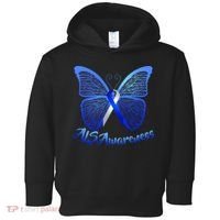 ALS Awareness Butterfly Toddler Hoodie thumb 0