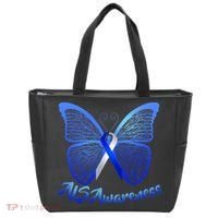 ALS Awareness Butterfly Tote Bag thumb 0