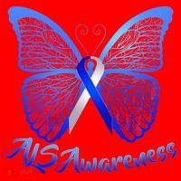 ALS Awareness Butterfly Santa Hat thumb 1