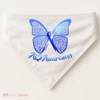 ALS Awareness Butterfly USA-Made Doggie Bandana thumb 0