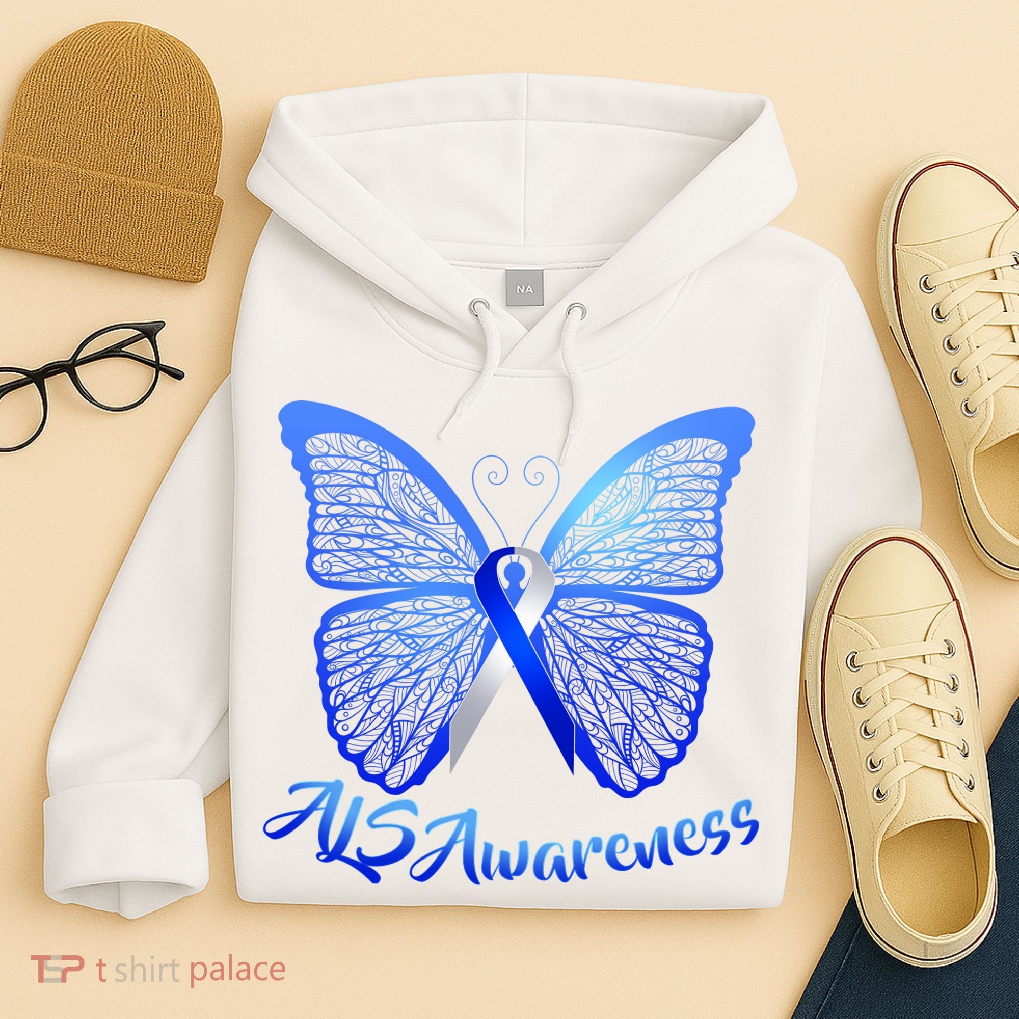 ALS Awareness Butterfly Hoodie