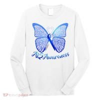 ALS Awareness Butterfly Long Sleeve Shirt thumb 0