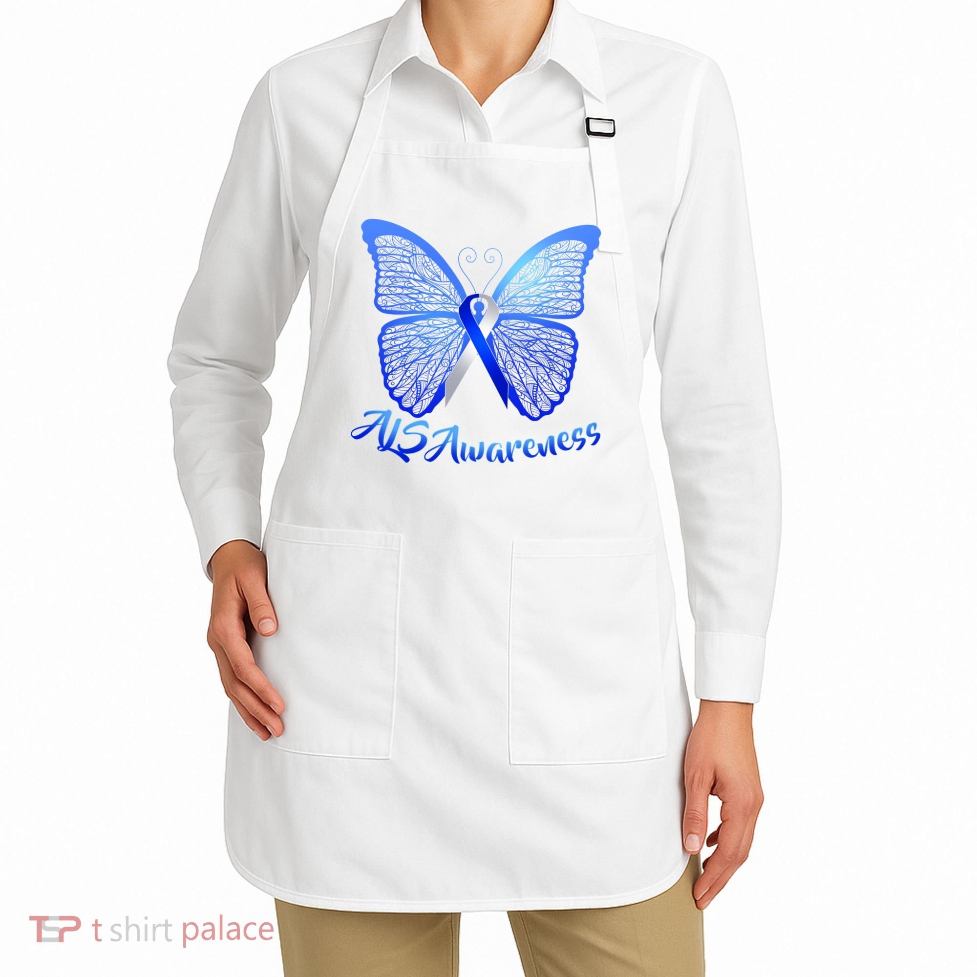 ALS Awareness Butterfly Apron