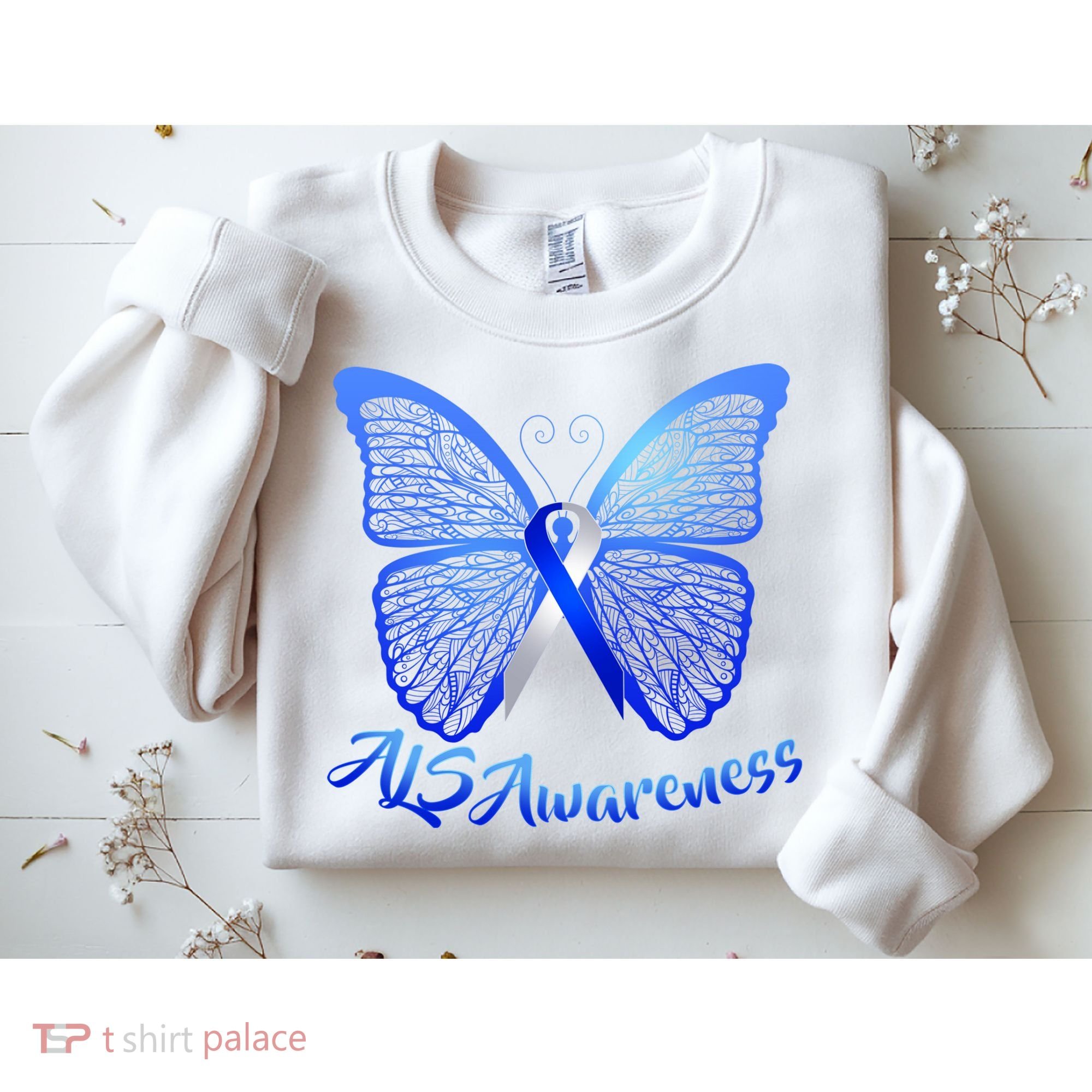 ALS Awareness Butterfly Sweatshirt