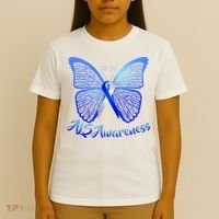 ALS Awareness Butterfly T-Shirt thumb 4