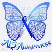 ALS Awareness Butterfly T-Shirt thumb 7