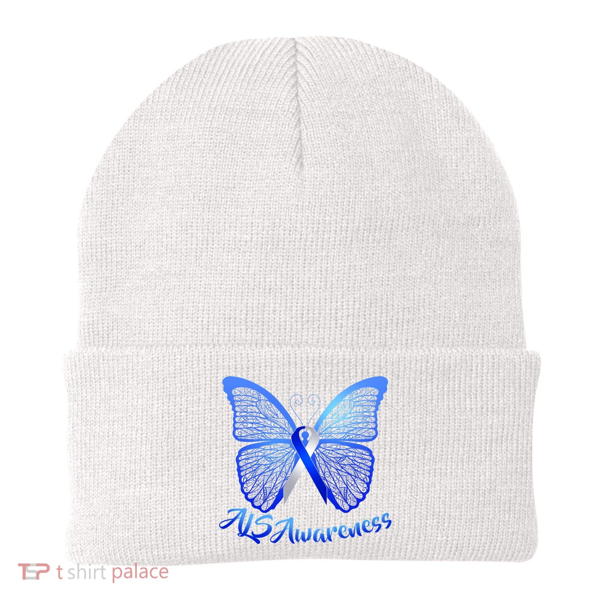 ALS Awareness Butterfly Beanie