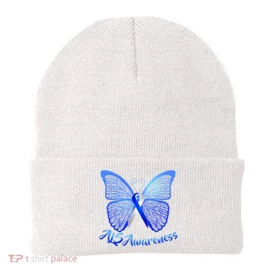 ALS Awareness Butterfly Beanie