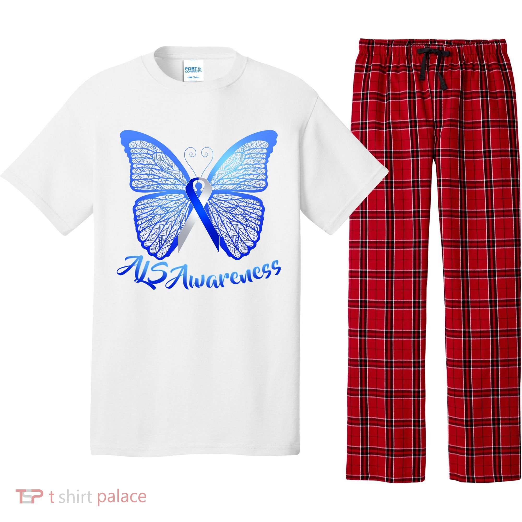 ALS Awareness Butterfly Pajama Set