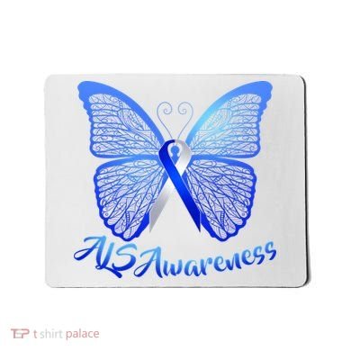 ALS Awareness Butterfly Mousepad