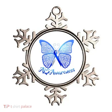 ALS Awareness Butterfly Ornament