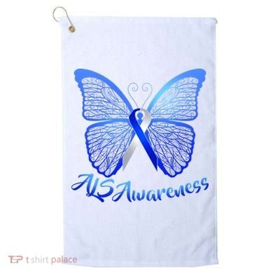 ALS Awareness Butterfly Golf Towel