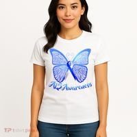 ALS Awareness Butterfly Women's T-Shirt thumb 4