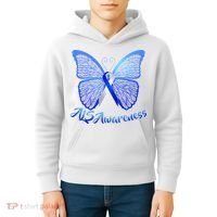 ALS Awareness Butterfly Kids Hoodie thumb 4