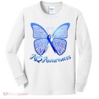 ALS Awareness Butterfly Kids Long Sleeve Shirt thumb 0
