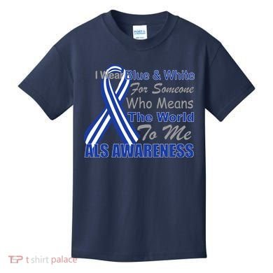 ALS Awareness Mean The World Kids T-Shirt