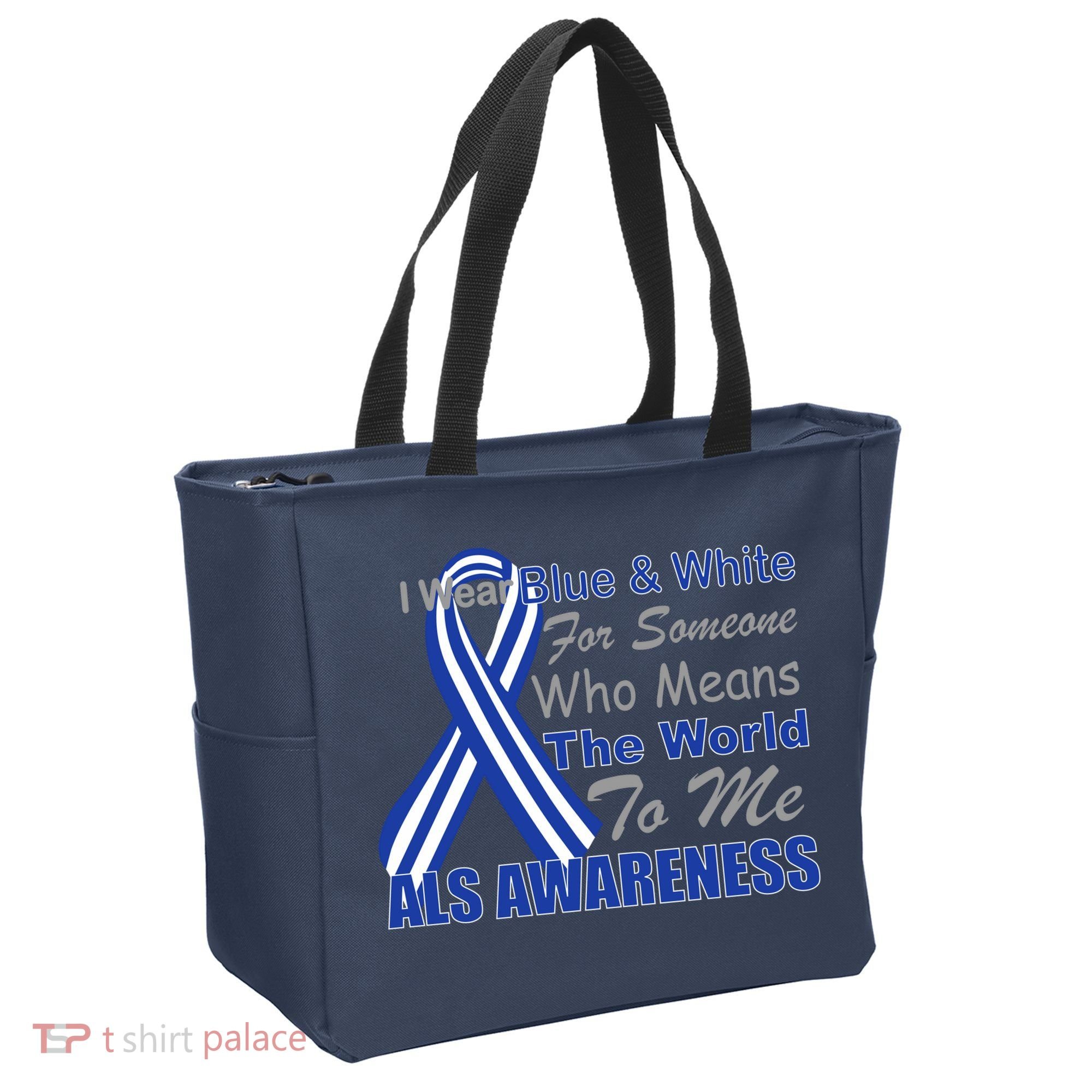 ALS Awareness Mean The World Tote Bag