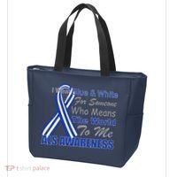ALS Awareness Mean The World Tote Bag thumb 3
