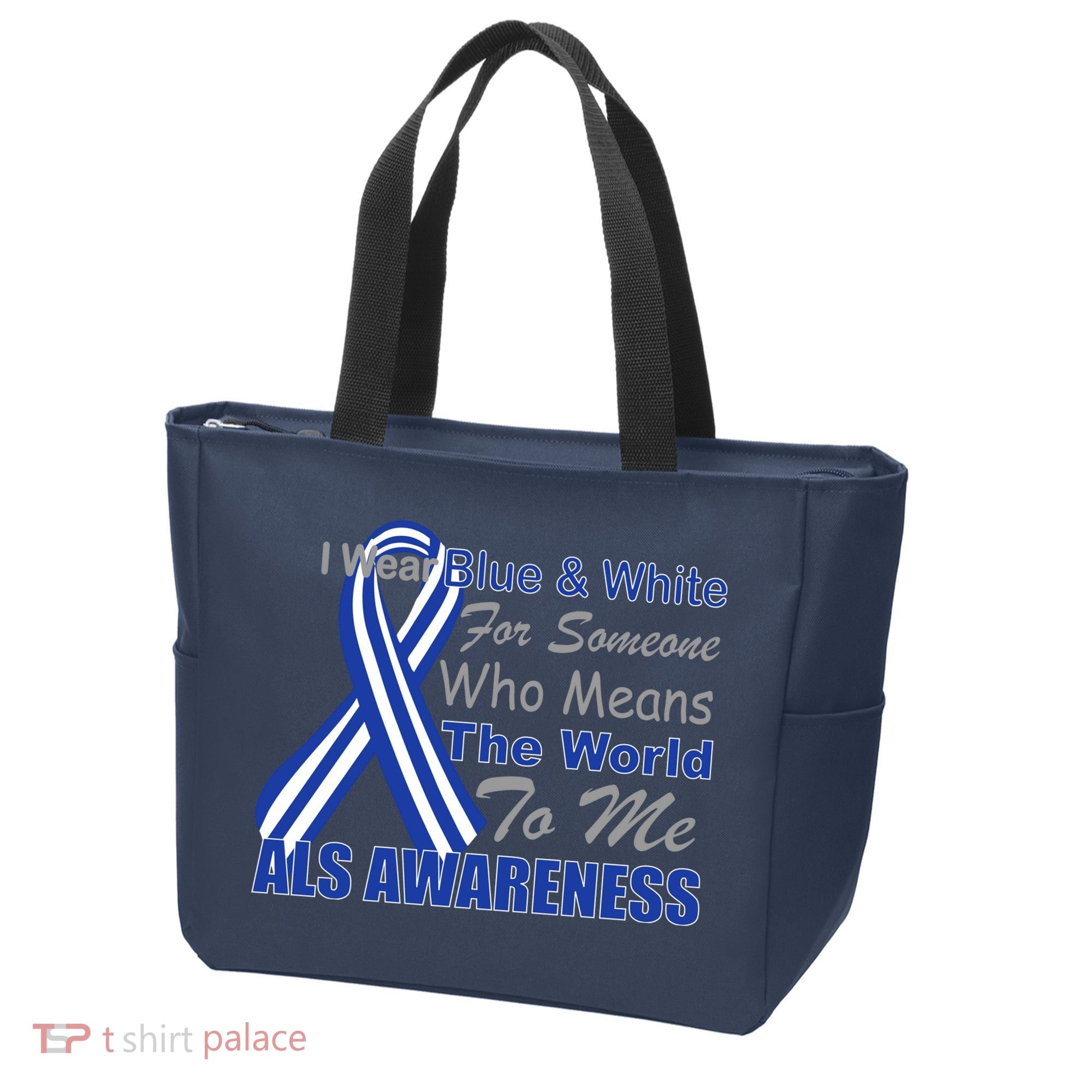 ALS Awareness Mean The World Tote Bag