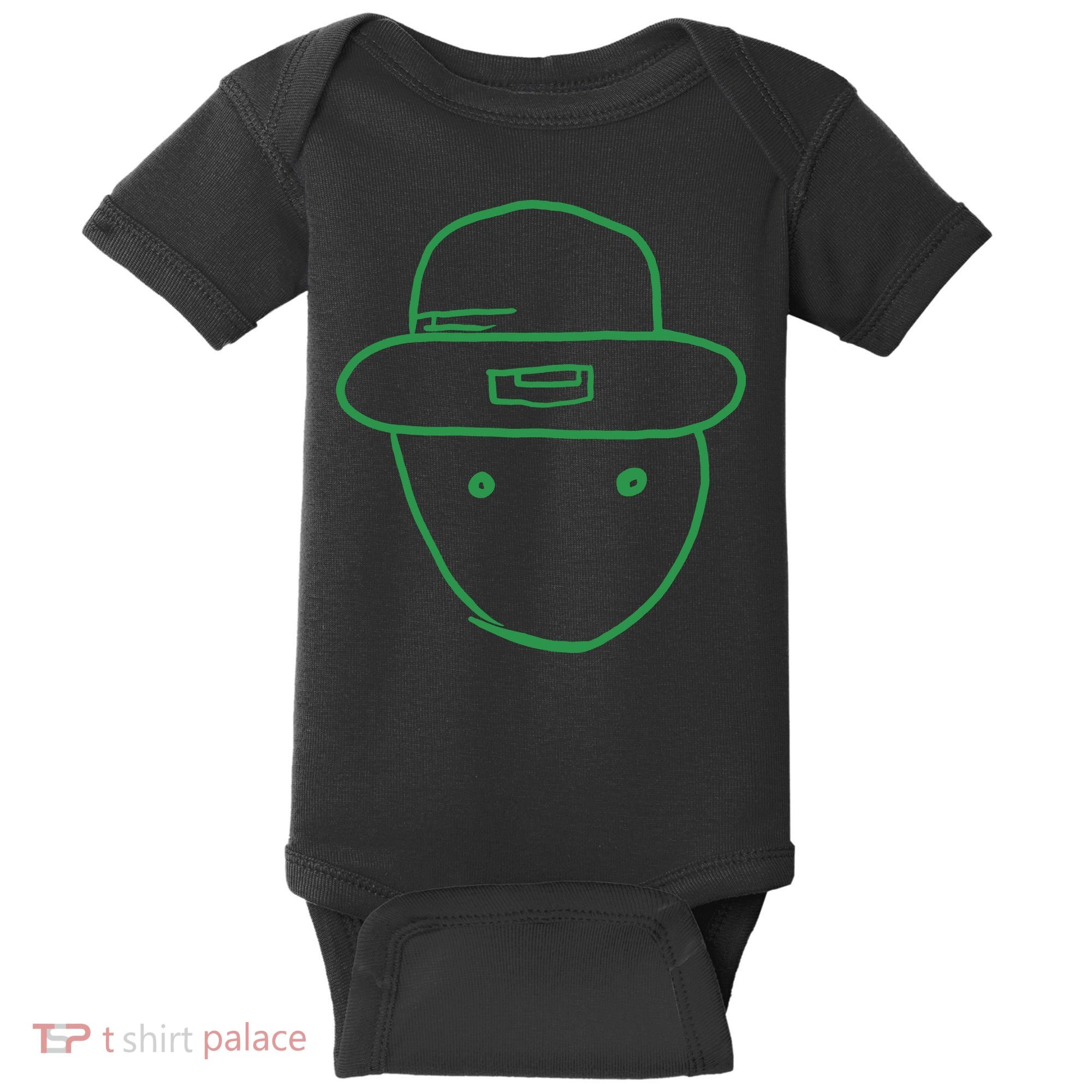 Amateur Leprechaun Sketch Baby Bodysuit