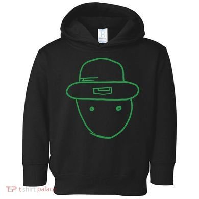 Amateur Leprechaun Sketch Toddler Hoodie