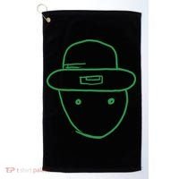 Amateur Leprechaun Sketch Golf Towel thumb 0
