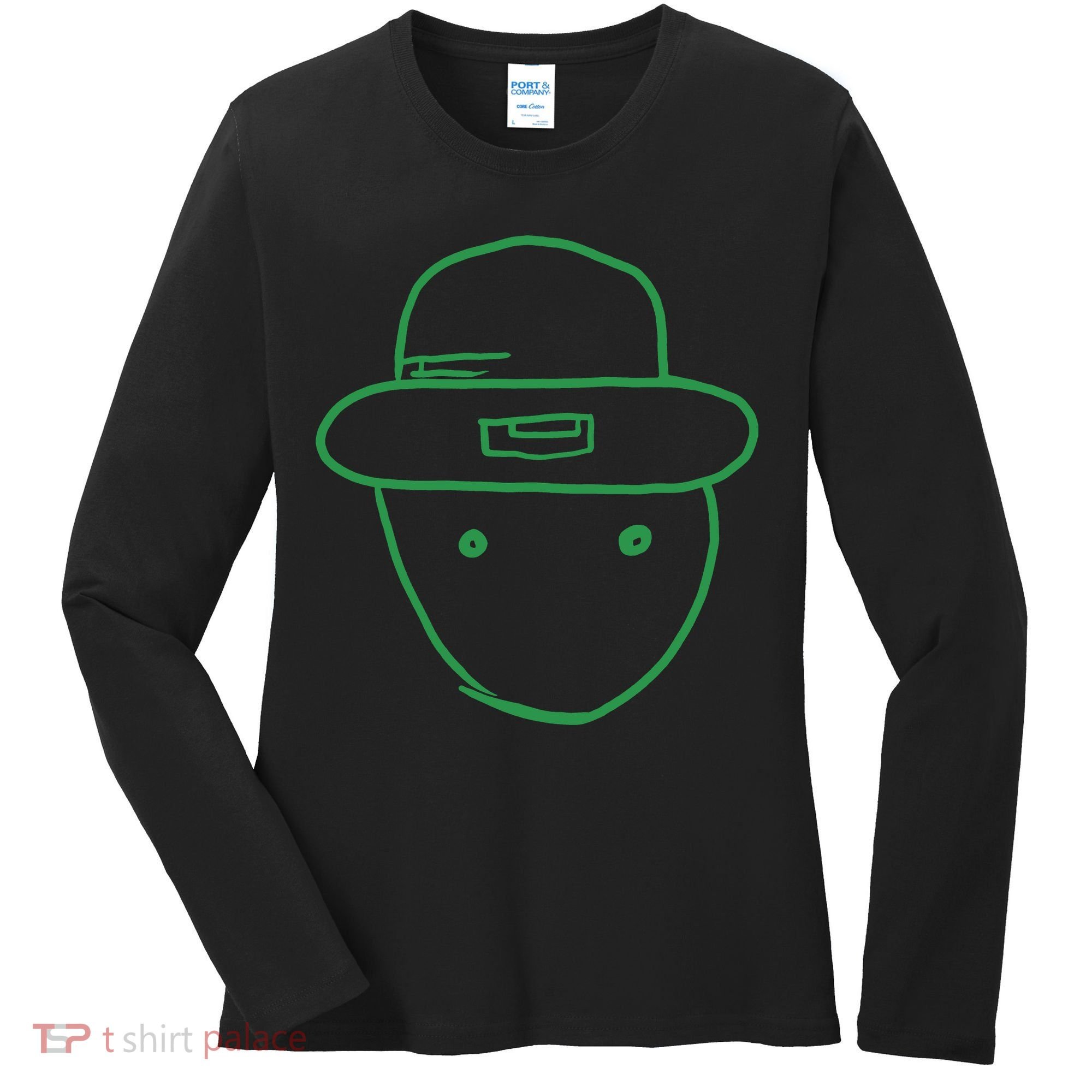 Amateur Leprechaun Sketch Women's Long Sleeve Shirt