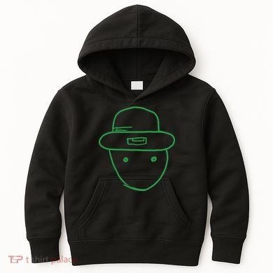 Amateur Leprechaun Sketch Kids Hoodie