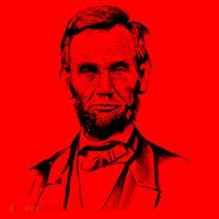 Abraham Lincoln Sketch Santa Hat thumb 1