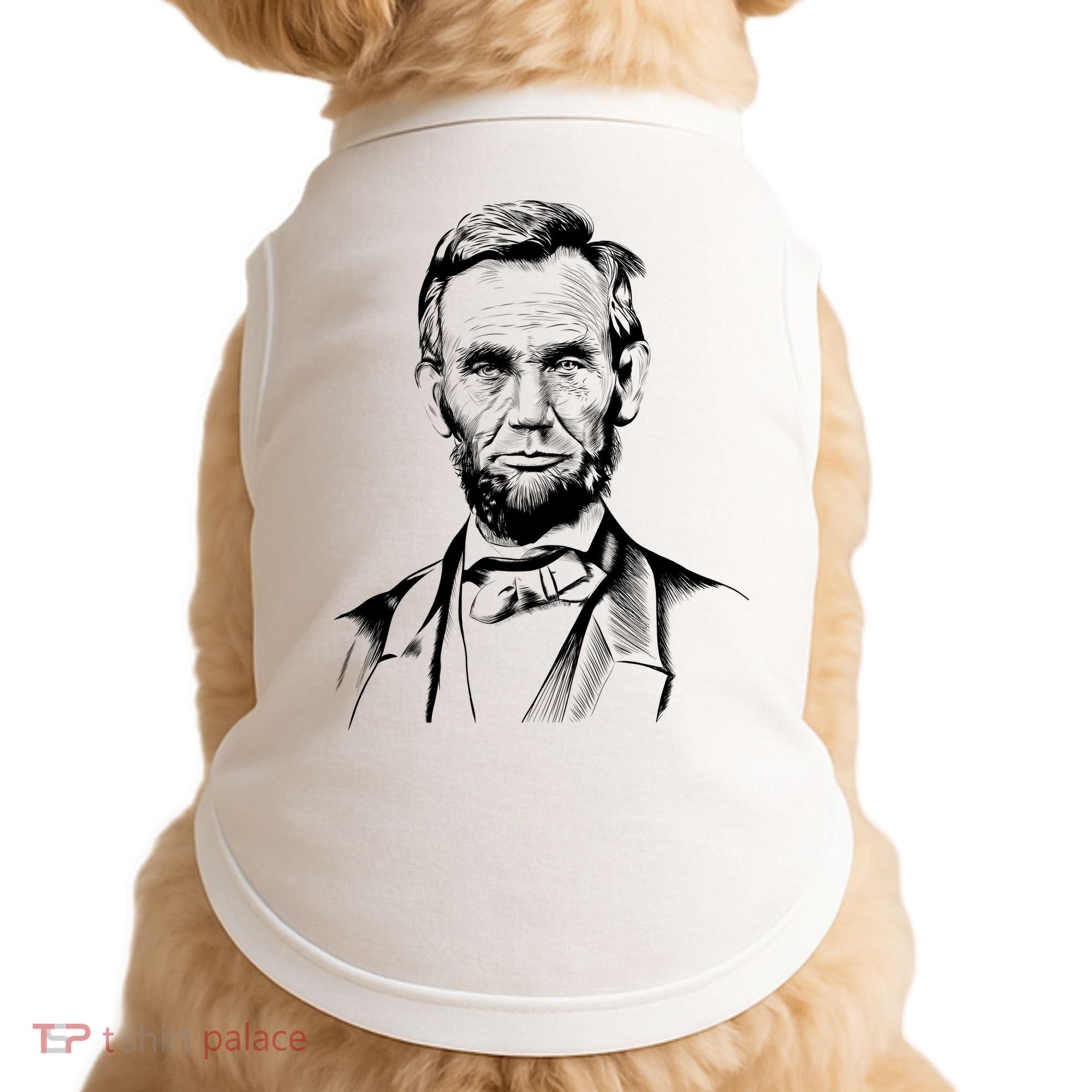Abraham Lincoln Sketch Doggie Tank