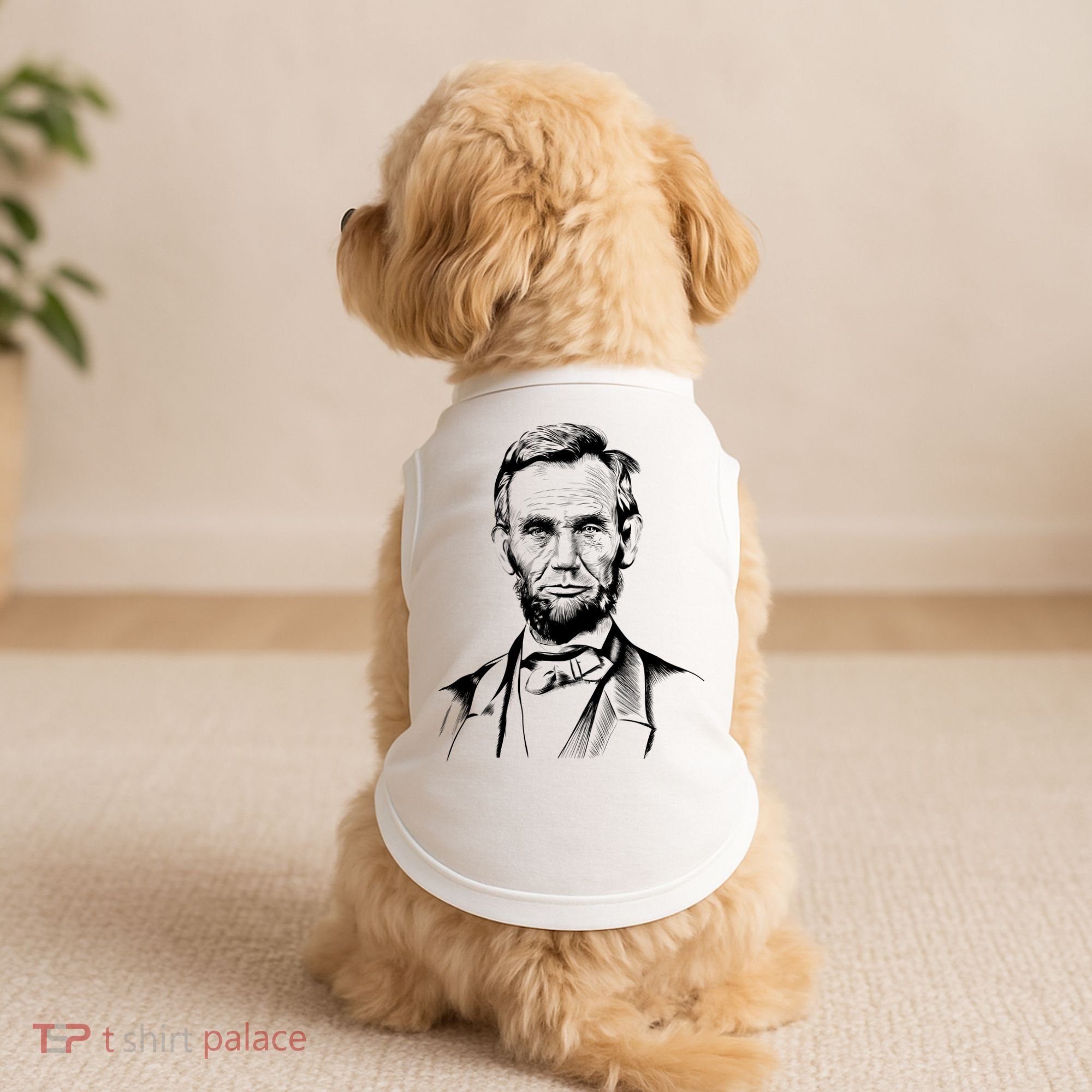 Abraham Lincoln Sketch Doggie Tank