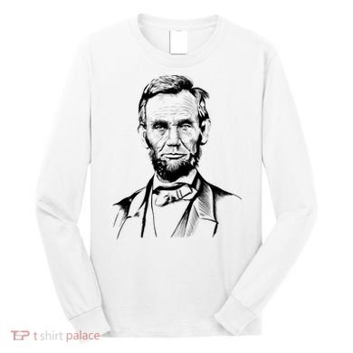 Abraham Lincoln Sketch Long Sleeve Shirt