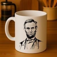 Abraham Lincoln Sketch Coffee Mug thumb 4