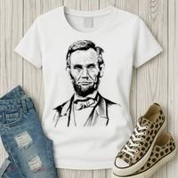 Abraham Lincoln Sketch Women's T-Shirt thumb 3