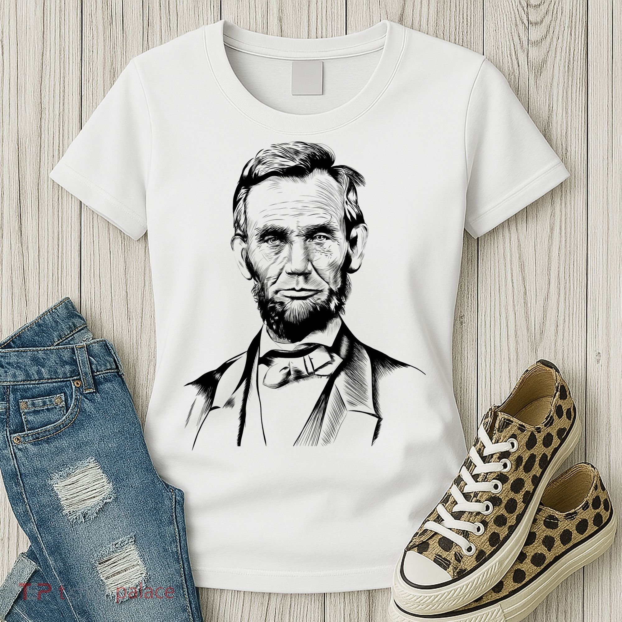 Abraham Lincoln Sketch Women's T-Shirt