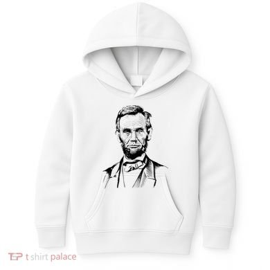 Abraham Lincoln Sketch Kids Hoodie