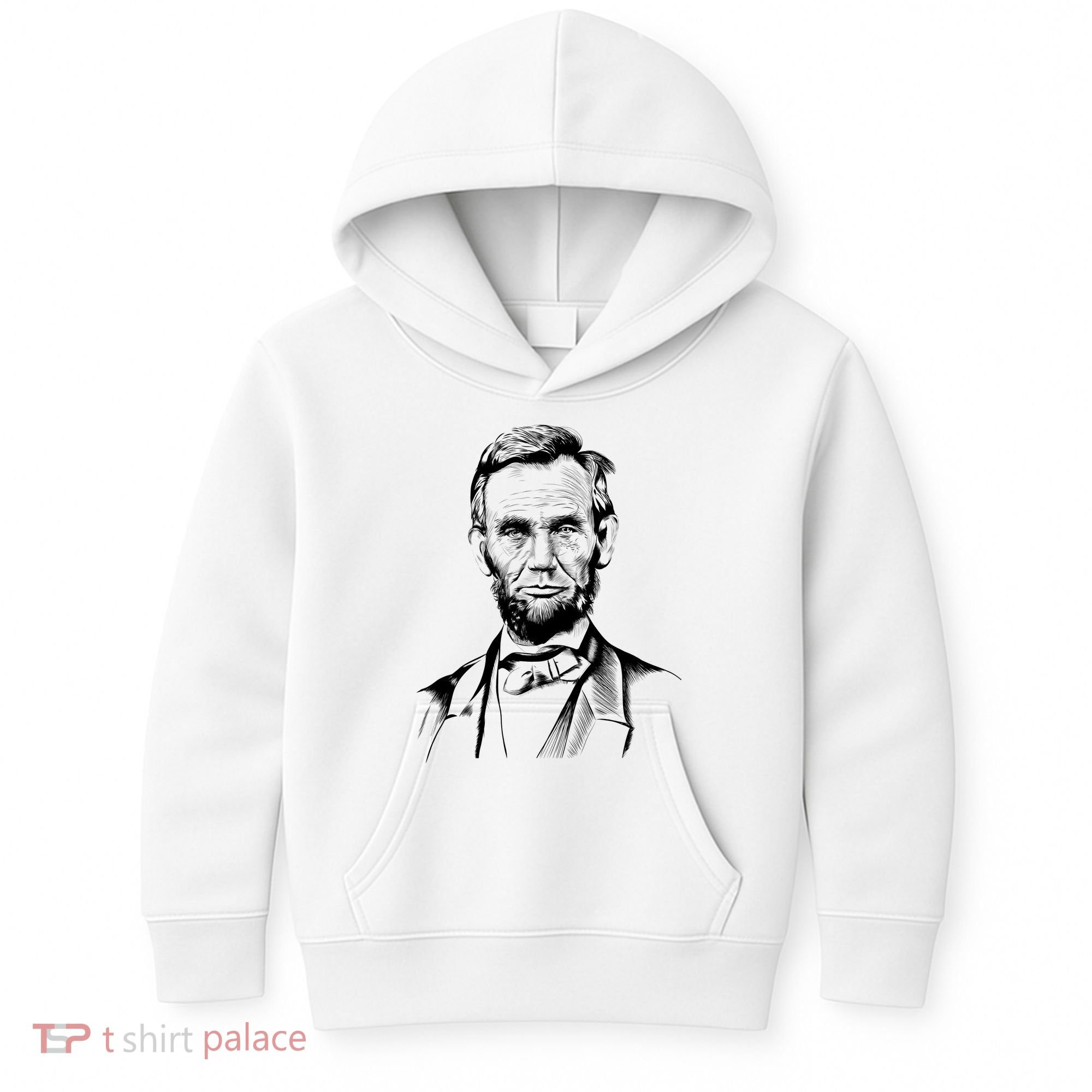 Abraham Lincoln Sketch Kids Hoodie