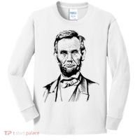 Abraham Lincoln Sketch Kids Long Sleeve Shirt thumb 0