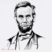Abraham Lincoln Sketch Kids Long Sleeve Shirt thumb 2
